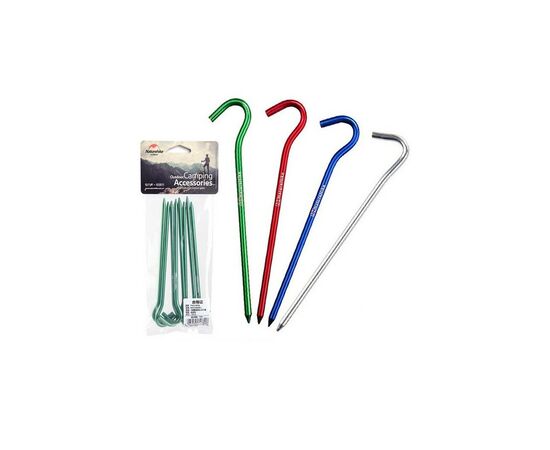 Комплект колышков Naturehike NH15A008-I 16 см зелений 8 шт (6927595717806G), изображение 2 Комплект колышков Naturehike NH15A008-I 16 см зелений 8 шт (6927595717806G), изображение 2