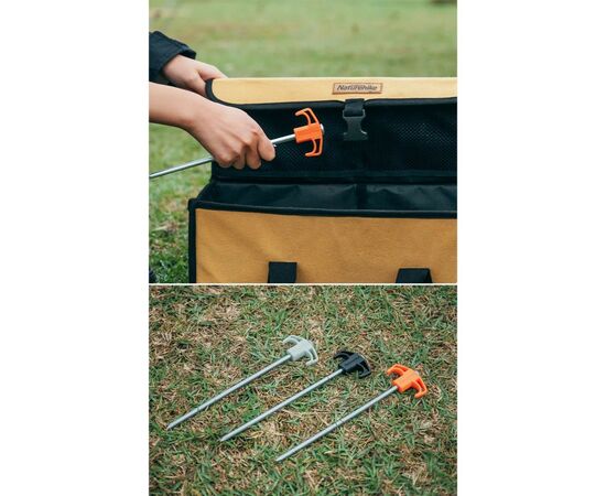 Комплект колышков Naturehike NH21YW133 25 см помаранчеві 2 шт (6927595782682), изображение 3 Комплект колышков Naturehike NH21YW133 25 см помаранчеві 2 шт (6927595782682), изображение 3