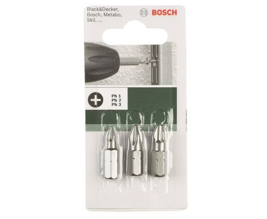 Набір біт Bosch PH1, PH2, PH3, 25мм (2.609.255.964)