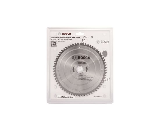Круг отрезной Bosch Eco for Aluminium 210x2.4x30-64T (2.608.644.391), изображение 2 Круг отрезной Bosch Eco for Aluminium 210x2.4x30-64T (2.608.644.391), изображение 2