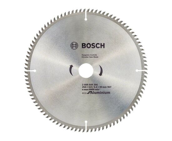 Круг відрізний Bosch Eco for Aluminium 254x3x30-96T (2.608.644.395)