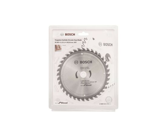 Круг отрезной Bosch Eco for Wood 160x2.2x20-36T (2.608.644.374), изображение 2 Круг отрезной Bosch Eco for Wood 160x2.2x20-36T (2.608.644.374), изображение 2