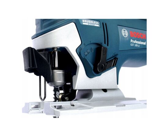 Электролобзик Bosch GST 185-LI 18В, 0-3500 об/мин, 2.4кг (без АКБ и ЗУ) (0.601.5B3.021), изображение 8 Электролобзик Bosch GST 185-LI 18В, 0-3500 об/мин, 2.4кг (без АКБ и ЗУ) (0.601.5B3.021), изображение 8
