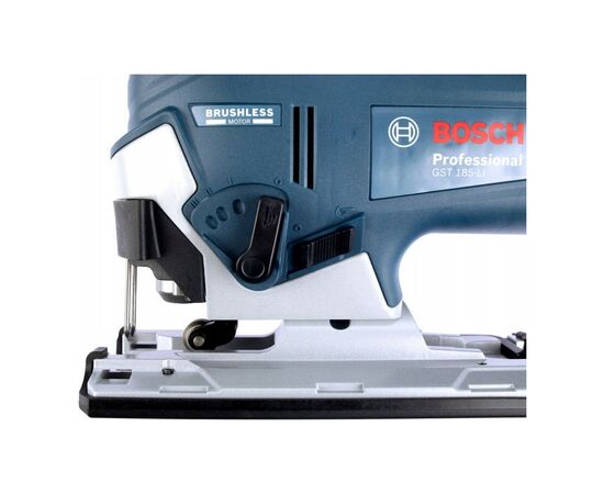 Электролобзик Bosch GST 185-LI 18В, 0-3500 об/мин, 2.4кг (без АКБ и ЗУ) (0.601.5B3.021), изображение 9 Электролобзик Bosch GST 185-LI 18В, 0-3500 об/мин, 2.4кг (без АКБ и ЗУ) (0.601.5B3.021), изображение 9