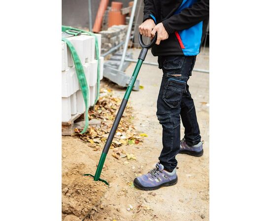 Лопата Verto совковая, рукоятка металлическая D-образная, 125см, 2.3кг (15G012-1), изображение 3