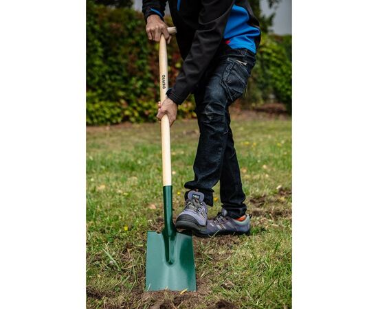 Лопата Verto штыковая прямая, рукоятка деревянная Т-образная, 117см, 1.8кг (15G026), изображение 2