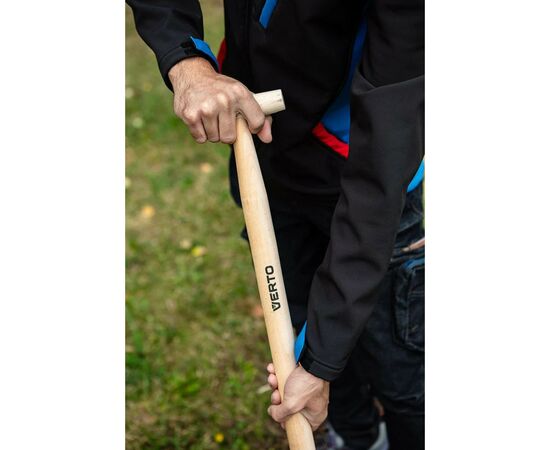 Лопата Verto штыковая прямая, рукоятка деревянная Т-образная, 117см, 1.8кг (15G026), изображение 4