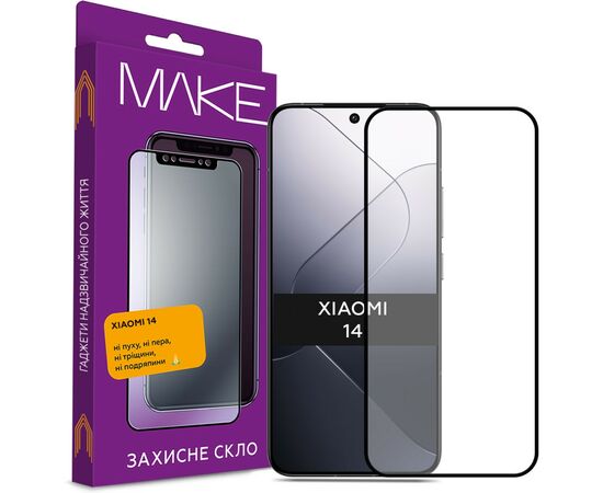 Стекло защитное MAKE Xiaomi 14 (MGF-X14)