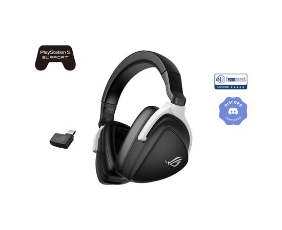 Наушники ASUS ROG Delta S Wireless Black/White (90YH03IW-B3UA00), изображение 5 Наушники ASUS ROG Delta S Wireless Black/White (90YH03IW-B3UA00), изображение 5