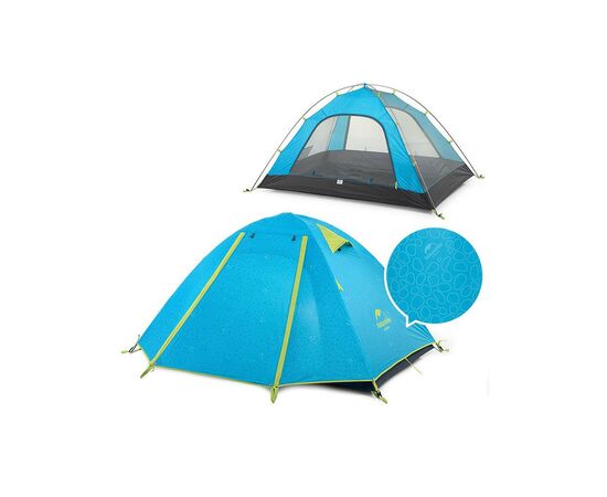 Палатка Naturehike двомісний P-Series NH18Z022-P 210T/65D блакитний (6975641887911), изображение 3