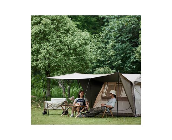 Палатка Naturehike з навісом Village CNK2300ZP022 коричневий малий (6976023920172), изображение 9 Палатка Naturehike з навісом Village CNK2300ZP022 коричневий малий (6976023920172), изображение 9