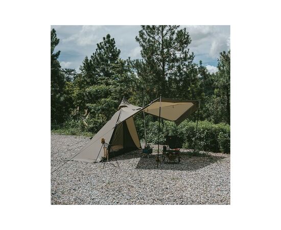 Палатка Naturehike із гострою верхівкою CNK2300ZP025 коричневий (6976023922534), изображение 5 Палатка Naturehike із гострою верхівкою CNK2300ZP025 коричневий (6976023922534), изображение 5