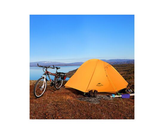 Намет Naturehike надлегкий одномісний Naturehike Cycling 1 NH18A095-D 210T помаранчевий (6975641886495), зображення 3 Намет Naturehike надлегкий одномісний Naturehike Cycling 1 NH18A095-D 210T помаранчевий (6975641886495), зображення 3