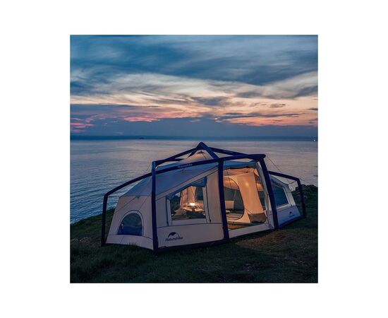 Палатка Naturehike надувний CNK2300ZP012 блакитний великий (6976023921001), изображение 6 Палатка Naturehike надувний CNK2300ZP012 блакитний великий (6976023921001), изображение 6