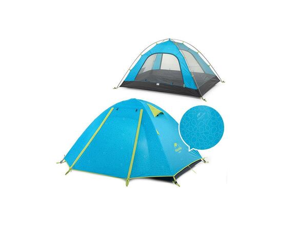 Палатка Naturehike тримісний P-Series NH18Z033-P 210T/65D блакитний (6975641887331), изображение 3 Палатка Naturehike тримісний P-Series NH18Z033-P 210T/65D блакитний (6975641887331), изображение 3