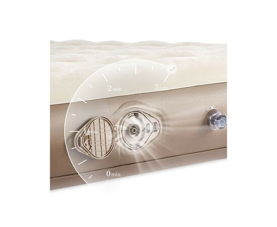 Матрас надувной Naturehike CNH23DZ10001 з помпою 200 х 150 см світло-коричневий (6976023929823), изображение 2 Матрас надувной Naturehike CNH23DZ10001 з помпою 200 х 150 см світло-коричневий (6976023929823), изображение 2