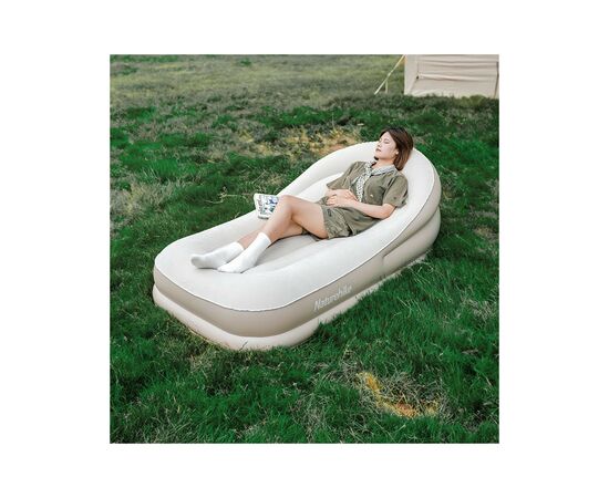 Матрас надувной Naturehike CNK2300DZ020 180 х 90 см з підголовником бежевий (6976023922480), изображение 6 Матрас надувной Naturehike CNK2300DZ020 180 х 90 см з підголовником бежевий (6976023922480), изображение 6
