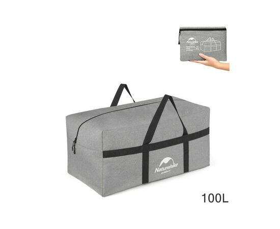 Сумка дорожная Naturehike NH17S021-L 100 л світло-сірий (6927595724927), изображение 3 Сумка дорожная Naturehike NH17S021-L 100 л світло-сірий (6927595724927), изображение 3