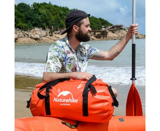 Дорожня сумка Naturehike баул водонепроникний NH20FSB03 120 л червона (6927595744345), зображення 4