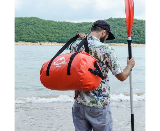 Дорожня сумка Naturehike баул водонепроникний NH20FSB03 120 л червона (6927595744345), зображення 5