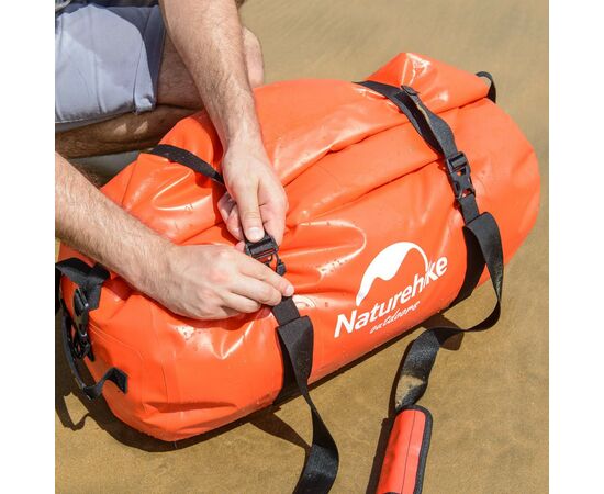 Дорожня сумка Naturehike баул водонепроникний NH20FSB03 120 л червона (6927595744345), зображення 6
