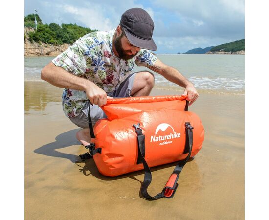 Дорожня сумка Naturehike баул водонепроникний NH20FSB03 90 л червона (6927595744314), зображення 8 Дорожня сумка Naturehike баул водонепроникний NH20FSB03 90 л червона (6927595744314), зображення 8