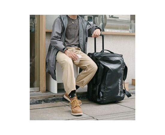 Сумка дорожная Naturehike на колесах NH21LX002 розмір М чорна (6975641885443), изображение 4 Сумка дорожная Naturehike на колесах NH21LX002 розмір М чорна (6975641885443), изображение 4