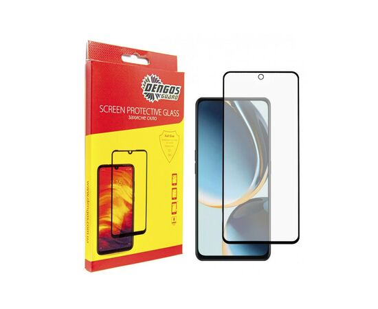 Стекло защитное Dengos Full Glue OnePlus Nord CE 3 Lite 5G (black) (TGFG-357)