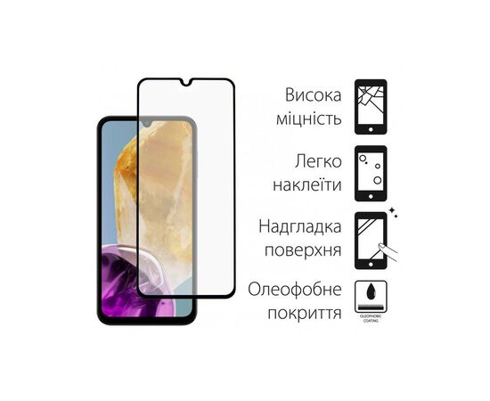 Стекло защитное Dengos Full Glue Samsung Galaxy M15 5G (black) (TGFG-350), изображение 2 Стекло защитное Dengos Full Glue Samsung Galaxy M15 5G (black) (TGFG-350), изображение 2