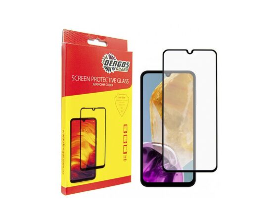 Стекло защитное Dengos Full Glue Samsung Galaxy M15 5G (black) (TGFG-350)