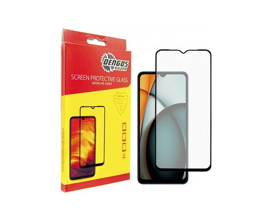 Скло захисне Dengos Full Glue Xiaomi Redmi A3 (black) (TGFG-349)