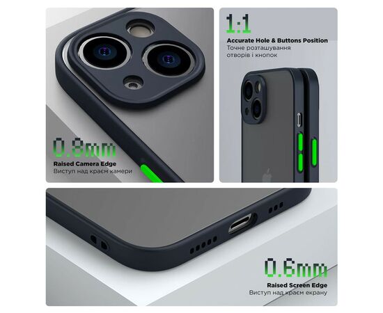 Чохол до мобільного телефона Armorstandart Frosted Matte Tecno Spark Go 2024 (BG6) Navy Blue (ARM73588), зображення 3