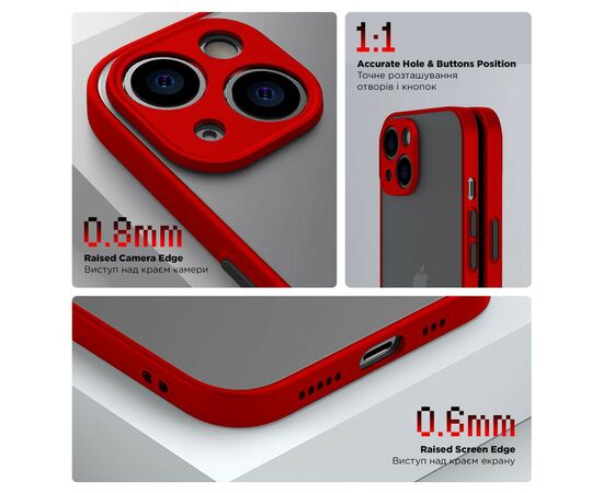 Чохол до мобільного телефона Armorstandart Frosted Matte Tecno Spark Go 2024 (BG6) Red (ARM73589), зображення 3 Чохол до мобільного телефона Armorstandart Frosted Matte Tecno Spark Go 2024 (BG6) Red (ARM73589), зображення 3