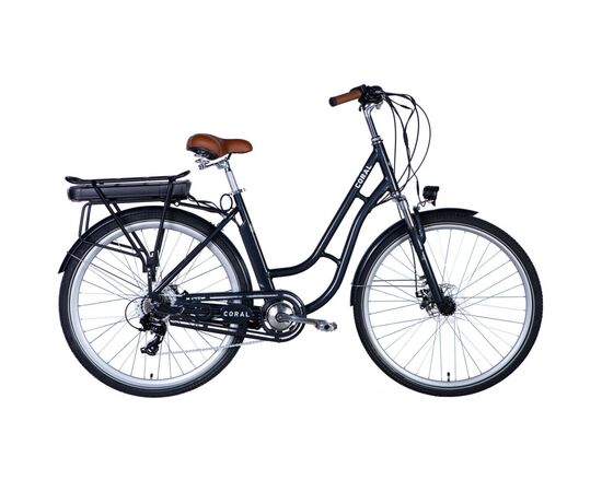Электровелосипед Dorozhnik eCORAL 28" 19" 48B 12.5А*г St 2024 Темно-сiрий (ELB-D-28-048)