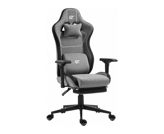 Кресло игровое GT Racer X-2305 Gray/Black (X-2305 Fabric Gray/Black), изображение 2 Кресло игровое GT Racer X-2305 Gray/Black (X-2305 Fabric Gray/Black), изображение 2