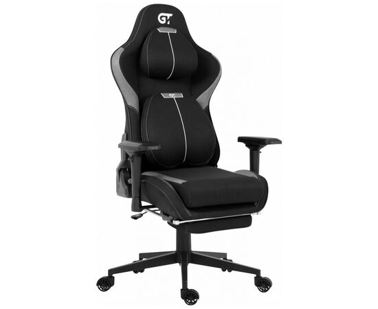 Кресло игровое GT Racer X-2308 Black/Gray (X-2308 Fabric Black/Gray), изображение 2 Кресло игровое GT Racer X-2308 Black/Gray (X-2308 Fabric Black/Gray), изображение 2