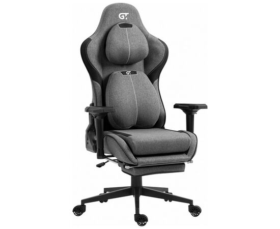 Кресло игровое GT Racer X-2308 Gray/Black (X-2308 Fabric Gray/Black), изображение 2 Кресло игровое GT Racer X-2308 Gray/Black (X-2308 Fabric Gray/Black), изображение 2