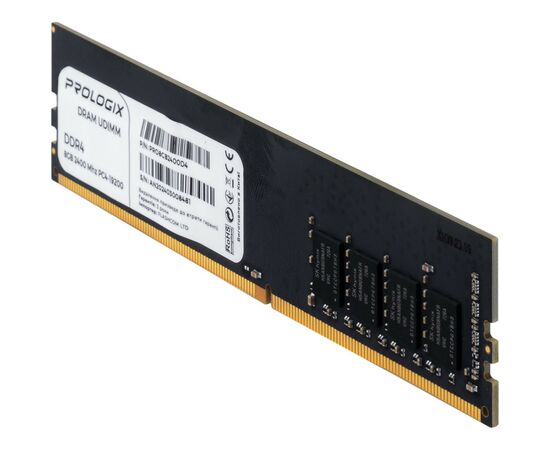 Модуль памяти для компьютера DDR4 8GB 2400 MHz Prologix (PRO8GB2400D4), изображение 3 Модуль памяти для компьютера DDR4 8GB 2400 MHz Prologix (PRO8GB2400D4), изображение 3