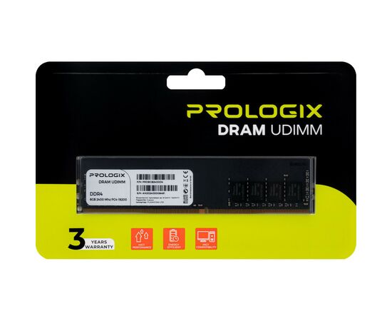 Модуль памяти для компьютера DDR4 8GB 2400 MHz Prologix (PRO8GB2400D4), изображение 4 Модуль памяти для компьютера DDR4 8GB 2400 MHz Prologix (PRO8GB2400D4), изображение 4