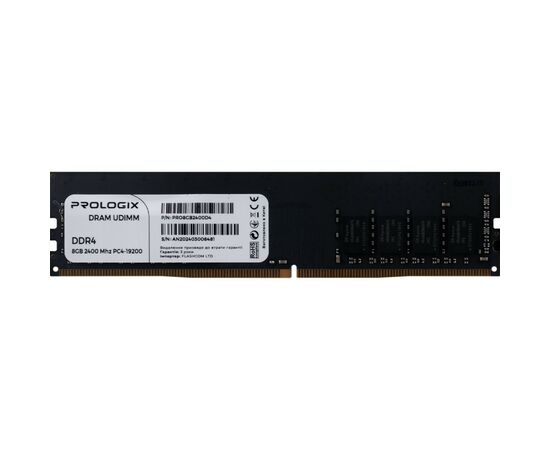 Модуль памяти для компьютера DDR4 8GB 2400 MHz Prologix (PRO8GB2400D4)