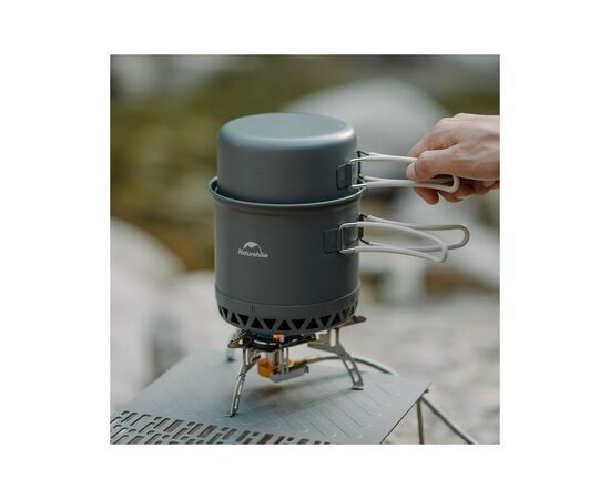 Набор туристической посуды Naturehike CNK2300CJ0002 1,2 л алюміній (6976023929595), изображение 3 Набор туристической посуды Naturehike CNK2300CJ0002 1,2 л алюміній (6976023929595), изображение 3