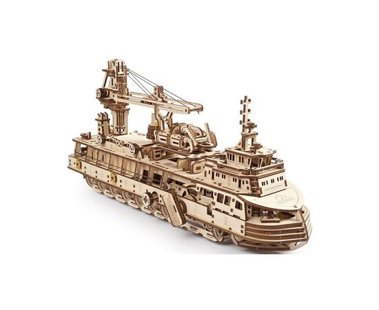 Конструктор Ugears Научно-исследовательское судно (70135), изображение 3 Конструктор Ugears Научно-исследовательское судно (70135), изображение 3