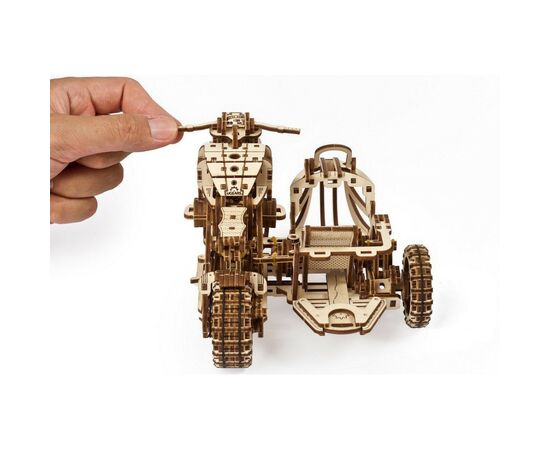 Конструктор Ugears Scrambler UGR-10 с мотоколяской (70137), изображение 10 Конструктор Ugears Scrambler UGR-10 с мотоколяской (70137), изображение 10