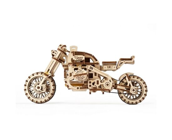 Конструктор Ugears Scrambler UGR-10 с мотоколяской (70137), изображение 5 Конструктор Ugears Scrambler UGR-10 с мотоколяской (70137), изображение 5