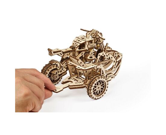 Конструктор Ugears Scrambler UGR-10 с мотоколяской (70137), изображение 8 Конструктор Ugears Scrambler UGR-10 с мотоколяской (70137), изображение 8