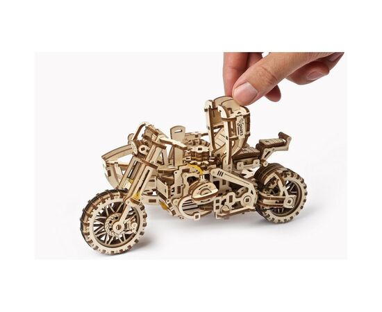 Конструктор Ugears Scrambler UGR-10 с мотоколяской (70137), изображение 9 Конструктор Ugears Scrambler UGR-10 с мотоколяской (70137), изображение 9