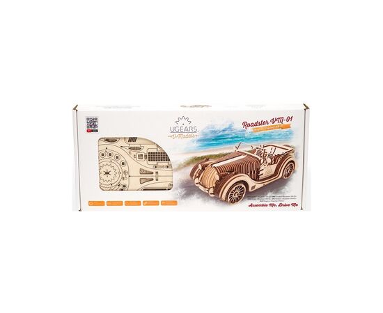 Конструктор Ugears Родстер VM-01 (70052), изображение 9 Конструктор Ugears Родстер VM-01 (70052), изображение 9