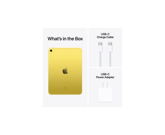 Планшет Apple iPad 10.9" 2022 WiFi + LTE 64GB Yellow (10 Gen) (MQ6L3RK/A), изображение 2 Планшет Apple iPad 10.9" 2022 WiFi + LTE 64GB Yellow (10 Gen) (MQ6L3RK/A), изображение 2