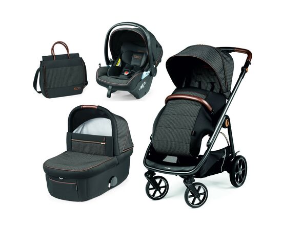 Коляска Peg-Perego 3 в 1 Veloce 500 з автокріслом Lounge (Mon Amour) (PACK-VEL31LG000003)