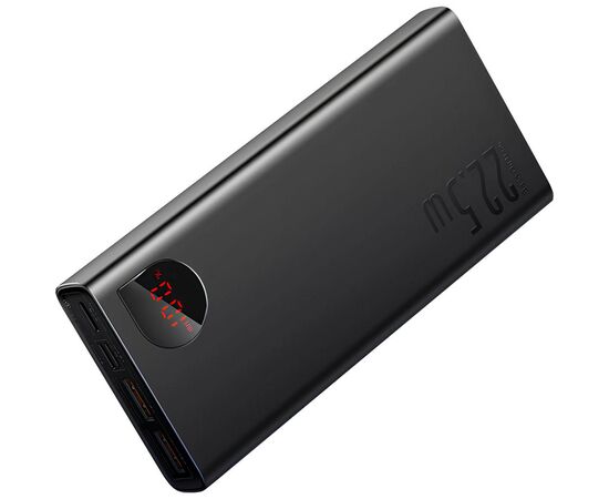 Батарея универсальная Baseus Adaman Metal Digital Display Quick Charge 20000mAh 22.5W (PPAD070101), изображение 2 Батарея универсальная Baseus Adaman Metal Digital Display Quick Charge 20000mAh 22.5W (PPAD070101), изображение 2